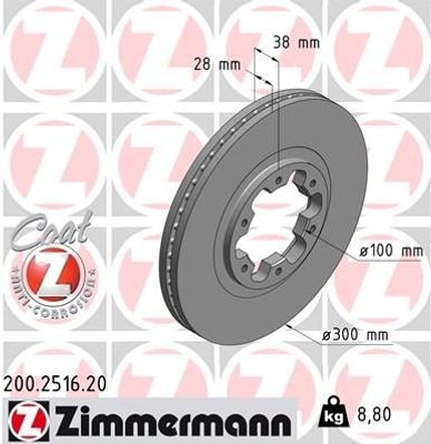 Remschijf Coat Z 200251620