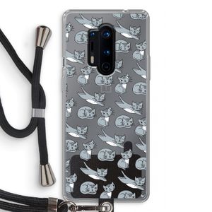 Poezen: OnePlus 8 Pro Transparant Hoesje met koord