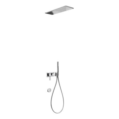 Regendouche set Tres 3V | Inbouw | Mengkraan | 3-weg | Rond | Chroom