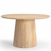 Giga Meubel - Eettafel Ø150cm Naturel - Mangohout - Tafel Yasmijn - thumbnail