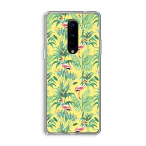 Flamingo party: OnePlus 8 Transparant Hoesje