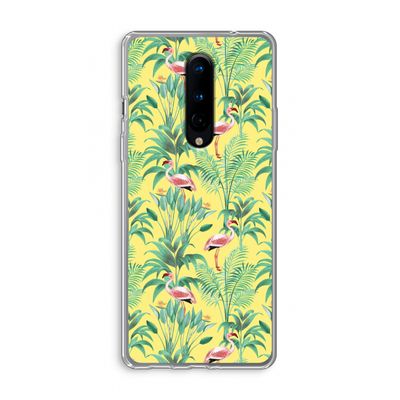 Flamingo party: OnePlus 8 Transparant Hoesje