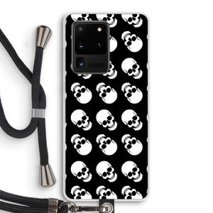Musketon Skulls: Samsung Galaxy S20 Ultra Transparant Hoesje met koord