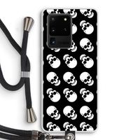 Musketon Skulls: Samsung Galaxy S20 Ultra Transparant Hoesje met koord