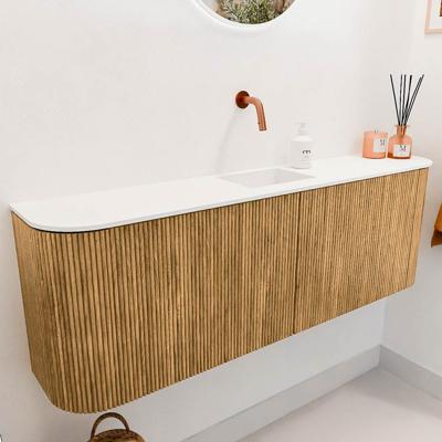 Toiletmeubel Mondiaz Joya | 123.2 cm | Meubelkleur Oak | Faye wastafel Talc Midden | Zonder kraangat(en) Toiletmeubel Mondiaz Joya | 123.2 cm | Meubelkleur Oak | Faye wastafel Talc Midden | Zonder kraangat(en)