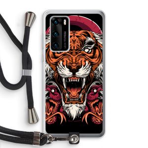 Tiger and Rattlesnakes: Huawei P40 Transparant Hoesje met koord