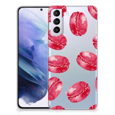 Samsung Galaxy S21 Plus | Siliconen Case | Pink Macarons