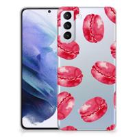 Samsung Galaxy S21 Plus | Siliconen Case | Pink Macarons