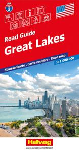 Wegenkaart - landkaart 03 Great Lakes USA | Hallwag