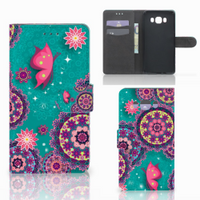 Samsung Galaxy J7 2016 Hoesje Cirkels en Vlinders - thumbnail