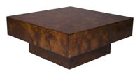 Dutchbone Vierkante Salontafel 'Quinn' 90 x 90cm, kleur Walnoot
