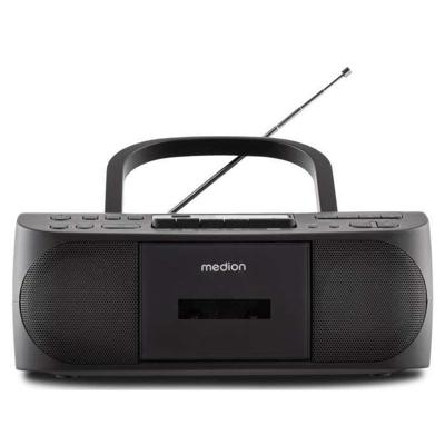 CD K7 Radio - MEDION - FM - 2x3W RMS - Zwart