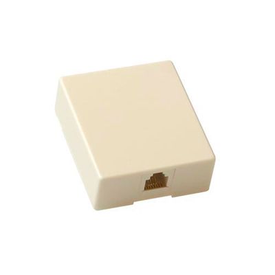 ACT TD1704 Telefonie Wandcontactdoos Opbouw Connector 1x RJ-11