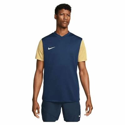 Heren-T-Shirt met Korte Mouwen Nike TIEMPO PREMIER 2 TEE DH8035 411 Marineblauw Maat L