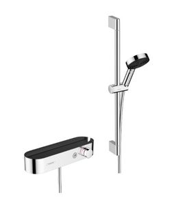 Hansgrohe Pulsify Select S doucheset met thermostaat en glijstang 65cm chroom