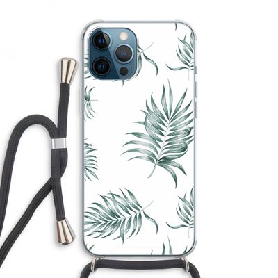 Simple leaves: iPhone 12 Pro Max Transparant Hoesje met koord