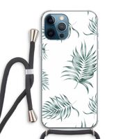 Simple leaves: iPhone 12 Pro Max Transparant Hoesje met koord