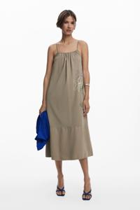 Jurk met rechte halslijn - GREEN - XL
