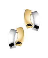 TFT Oorknoppen Bicolor Goud Glanzend 7 mm x 5 mm