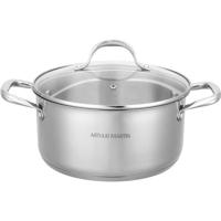 AM3549 Arthur Martin Soeppan 24 cm met deksel - RVS - Alle warmtebronnen inclusief inductie