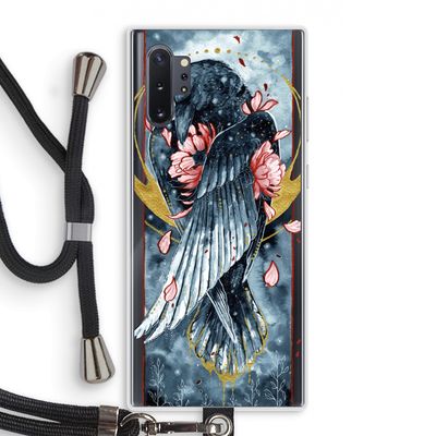 Golden Raven: Samsung Galaxy Note 10 Plus Transparant Hoesje met koord