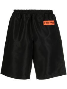 Heron Preston short de sport à patch logo - Noir