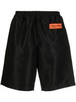 Heron Preston short de sport à patch logo - Noir - thumbnail