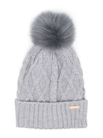 Monnalisa bonnet en maille torsadée - Gris - thumbnail