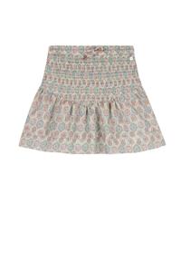 NoNo zomer rok meisjes - mint - AOP, smock - Nami