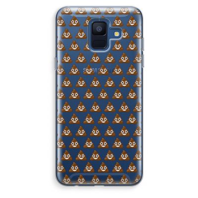 Poop emoji: Samsung Galaxy A6 (2018) Transparant Hoesje