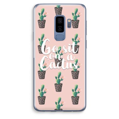 Cactus quote: Samsung Galaxy S9 Plus Transparant Hoesje
