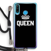 Queen zwart: Huawei P30 Lite Transparant Hoesje met koord