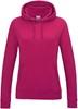 Just Cool JH001F Women´s College Hoodie - Hot Pink - XXL