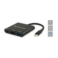 Conceptronic DONN01B laptop dock & poortreplicator USB 3.2 Gen 1 (3.1 Gen 1) Type-C Zwart