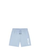 Ballin Zomer zwembroek jongens - blauw grijs - Dual line logo Ballin Zomer zwembroek jongens - blauw grijs - Dual line logo