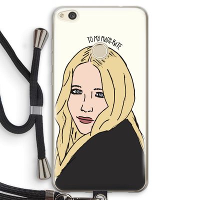 Mary Kate: Huawei Ascend P8 Lite (2017) Transparant Hoesje met koord