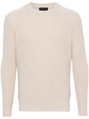 Dell'oglio Ribgebreide trui - Beige
