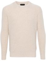 Dell'oglio Ribgebreide trui - Beige - thumbnail