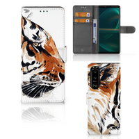 Hoesje Sony Xperia 5III Watercolor Tiger - thumbnail