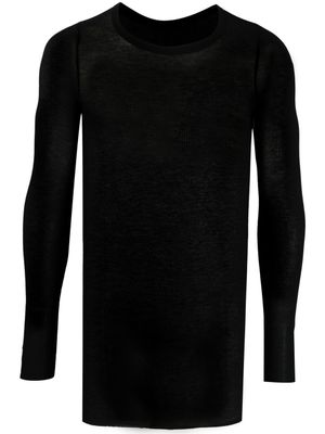 Rick Owens t-shirt à coupe longue - Noir