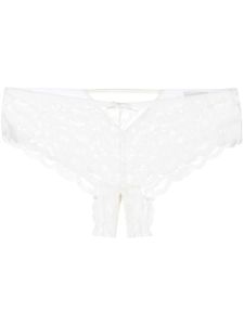 Fleur Du Mal culotte fendue Charlotte - Blanc