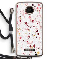 Terrazzo N°9: Motorola Moto Z Force Transparant Hoesje met koord