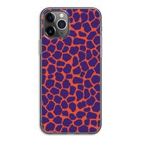 Purple Giraffe: iPhone 11 Pro Transparant Hoesje Purple Giraffe: iPhone 11 Pro Transparant Hoesje