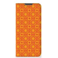 OPPO A54 5G | A74 5G | A93 5G Hoesje met Magneet Batik Oranje - thumbnail