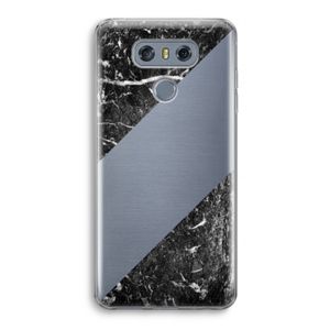 Zwart marmer: LG G6 Transparant Hoesje
