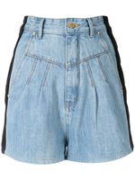 Amapô short bicolore en jean - Bleu