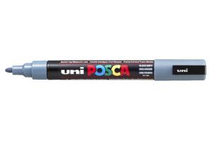 Uni-Ball uni POSCA PC-5M markeerstift 1 stuk(s) Kogelpunt Grijs