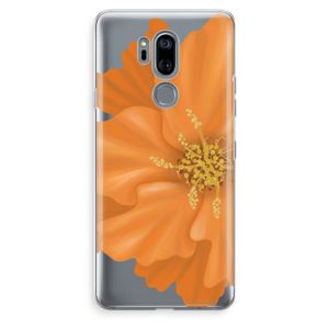 Orange Ellila flower: LG G7 Thinq Transparant Hoesje
