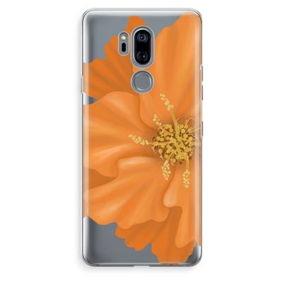 Orange Ellila flower: LG G7 Thinq Transparant Hoesje