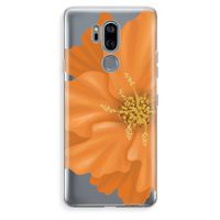 Orange Ellila flower: LG G7 Thinq Transparant Hoesje